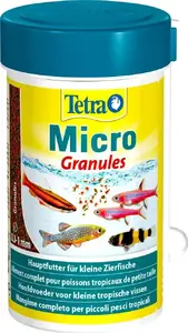 Корм для аквариумных рыб Tetra Micro Granules 100 ml — микрогранулы для мелких тропических рыб