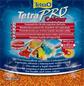 Корм для рыб саше Tetra TetraPro Colour 12 г — сбалансированный ежедневный рацион для декоративных рыб