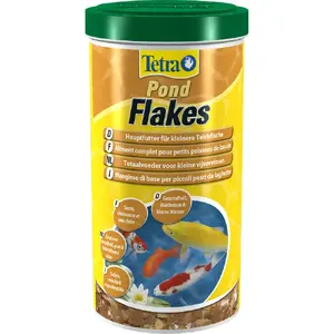 Сухой корм для прудовых рыб Tetra Pond Flakes 10 л — хлопьевидная смесь, объём 10 л