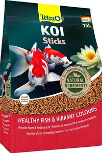 Корм для рыб Tetra Pond KOI Sticks 15 L - Tetra T170223, палочки-пеллеты для кои и прудовых рыб