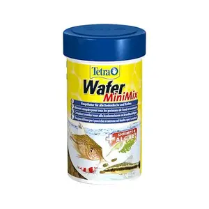 Tetra TetraWafer Mini Mix 100 ml — Tetra wafer sinking fish food mix for small bottom feeders