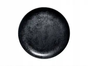 Plate Sagad KARBON flat coupe 21 cm, round porcelain tableware