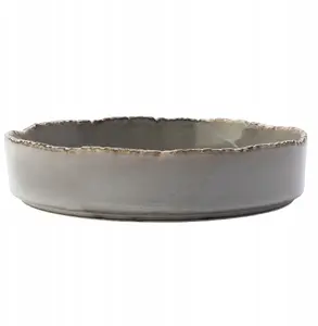Plate Verlo SAMTO flat round 20.5 cm, gray
