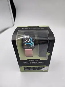 Смарт‑часы GepardWatches Forever SW-115 lite квадратные Space Gray/Pink, базовый сенсорный браслет