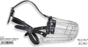 Metal Dog Muzzle DINO - Model 5 for Doberman