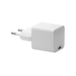 Wall Charger d bramante Bulk re-charge USB-C 30W, EU plug, 110–240V, 1x USB-C, White