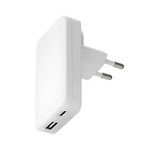 Charger d bramante Pro Slim Charger USB-C 45W + USB-A 30W, Indoor AC, White