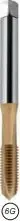 Tap (gwintownik) FANAR M5 DIN 371B (6G) HSSE TiN — hand/spiral plug, general-purpose metric M5