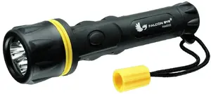 Flashlight Falcon Eye Gumowa FHH0021 — handheld battery LED, rubberized housing