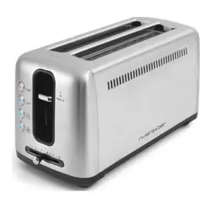 Тостер RIVIERA & BAR GP540A — на 6 тостов, 1500 Вт, нержавеющая сталь, металлический, 395×180×210 мм