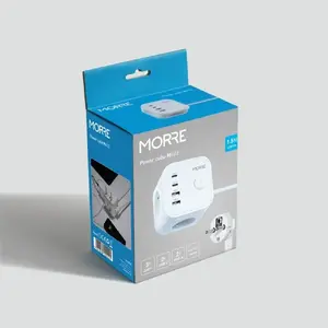 Сетевой фильтр Tiross M403 с розеткой 3G, 2×USB-A, 2×USB-C, кабель 1,5 м