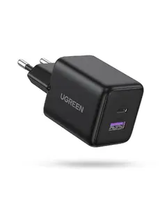 Сетевое зарядное устройство UGREEN 65014 для мобильных устройств с 1x USB-A, 1x USB-C и быстрой зарядкой