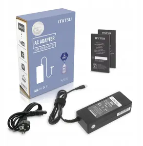 Сетевой адаптер MITSU 90W USB-C (5–20V, 3–4.5A) чёрный для ноутбука