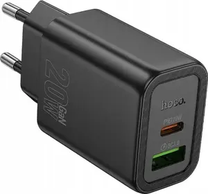 HOCO wall charger USB-A + USB-C PD QC3.0 3A 20W N61 black