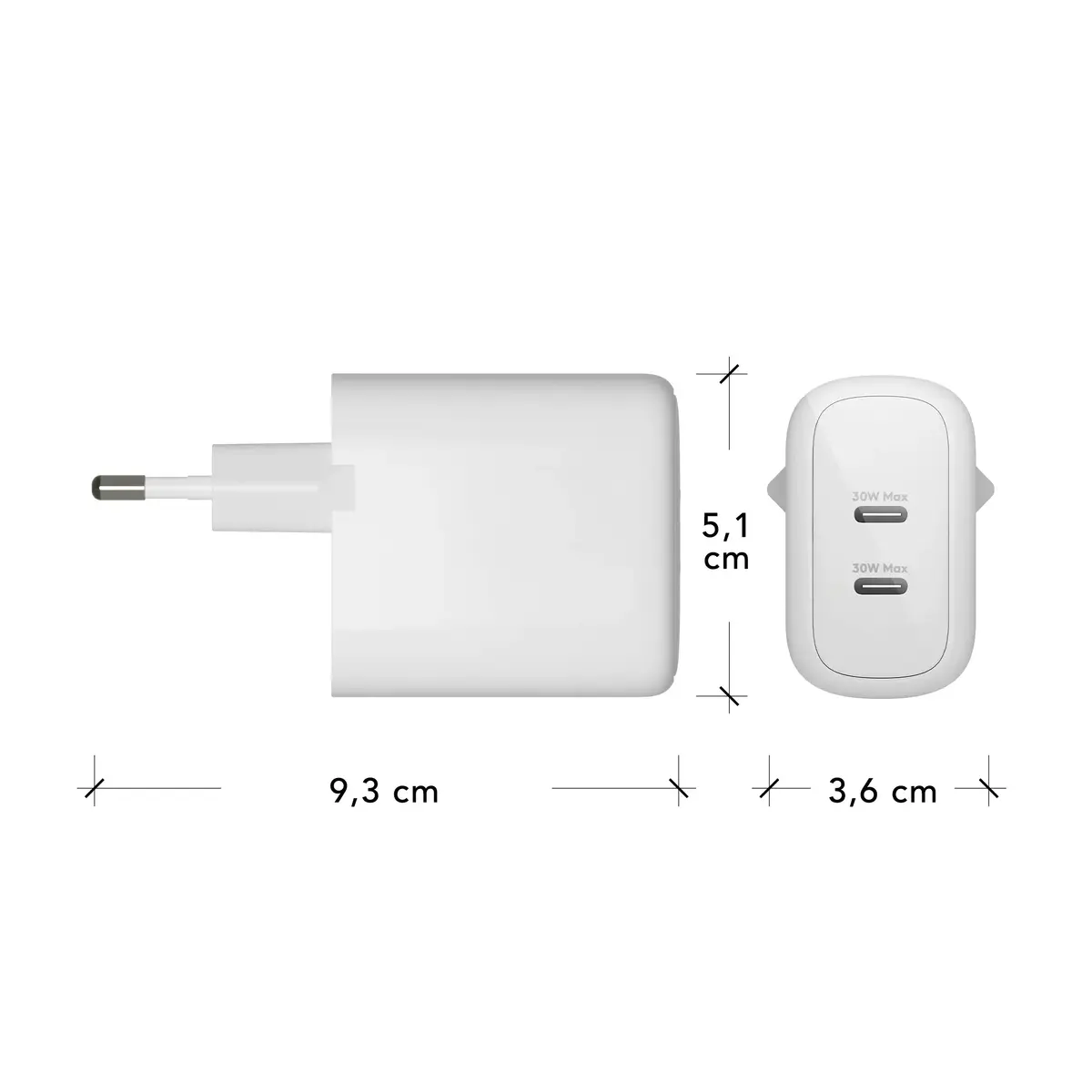 Sienas lādētājs d bramante re-charge Pro 2x USB-C 30W Photo 5