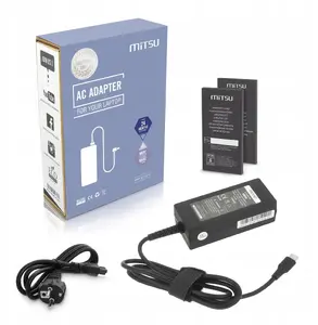 Сетевой адаптер MITSU 45W USB-C 5–20V 2–3A (чёрный) для ноутбука