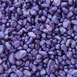 Aquarium decorative gravel LEGO purple pebbles 6–8 mm, 2 kg pack