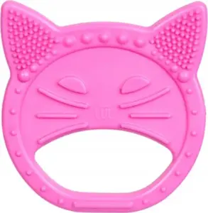 Pluggerz by Comfoor LUU детский грызунок Luuisa the Cat (розовый) – силиконовый прорезыватель