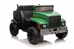 Каталка-качалка LEAN Cars 10281 — детская ездилка, зелёная, световые эффекты, на батарейках