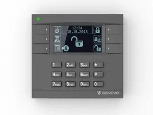 Grafiskais LCD manipulators Genevo PRiMA LCD GY-BK priekš signalizācijas/pārvaldības paneliem — PRiMA LCD GY-BK