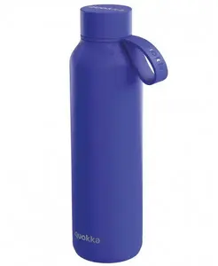 Termopudele QUOKKA Solid With Strap 630 ml no nerūsējošā tērauda, Dusk Blue