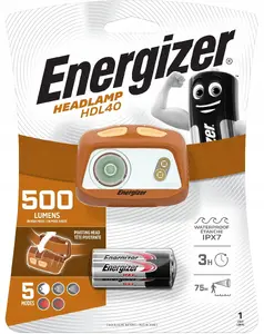 Headlamp Energizer LT-HDL40 — hands-free flashlight, compact LED design