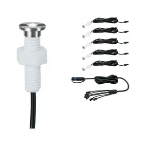 Outdoor ground lighting Paulmann 93694 — stainless steel, 5× LED 0.22W, 24V, head Ø1.5cm