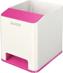 Pen holder Staples LEITZ WOW — white with metallic pink accents