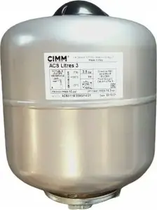 Ёмкость для ГВС CIMM ACS 03L, 2.5/10 бар, температура -10…+100 °C
