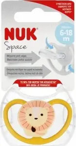 Knupītis Nuk SMOCZEK USP 6–18M SPACE LEW modelis 10736385 – silikona, 6–18 mēneši