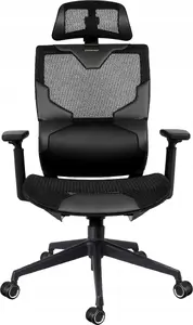 Игровое кресло Cortek Vision поворотное эргономичное чёрное – модель VISBLK