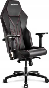 Gaming chair Quersus VAOS.2.3 Red Accent — ergonomic race-style seat, black and red