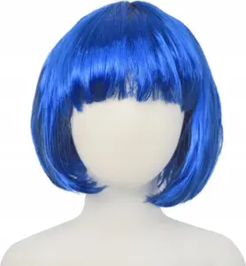 Wig, TEKA Peruka bob żółta — short bob style synthetic wig, yellow