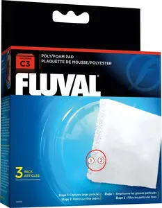 Putu filtra ieliktnis Fluval C3 (rezerves elements) canister tipa filtriem