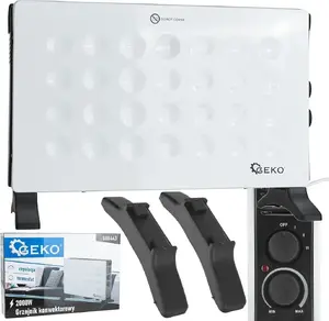 Конвекторный обогреватель GEKO MODERN-ELEGANT 2 кВт — электрический нагреватель, 2000 Вт