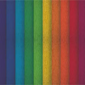 Crepe paper TOP-2000 Creatino 25×200 cm, mix rainbow, pack of 10