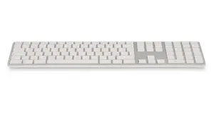 Keyboard LMP 19098 — LMP full-size (100%) Bluetooth keyboard, silver/white