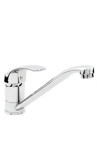 Кухонный смеситель Hydroland Vena стоячий хром B325 — однорычажный, высокий излив