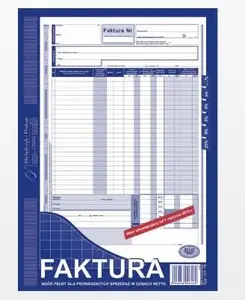 Invoice duplicate form Michalczyk & Prokop Faktura wzór pełny A4 80 sheets self-copying (101-1E)