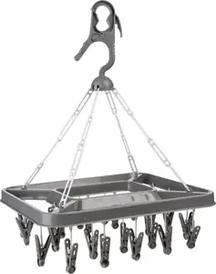 Clothes Drying Rack 5_five model 117273 — Hanging Plastic with Clothespins