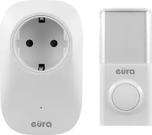 Doorbell Eura WDP-91H2 SOUL wireless with ~230V socket, battery-free, expandable, Schuko