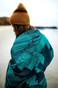 Segas-šūpuļtīkls ENO FieldDay Blanket Mountains to Sea/Seafoam, modelis A7340
