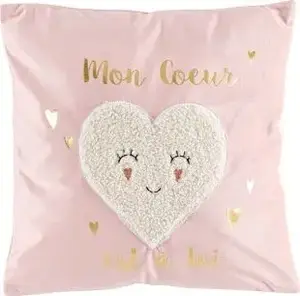 Decorative Cushion Douceur d`Interieur Lilylove 40x40 cm, pink