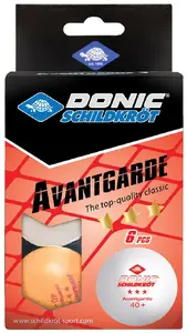 Мячи для настольного тенниса Donic 608533, 6 шт., диаметр 4 см, оранжевые/белые