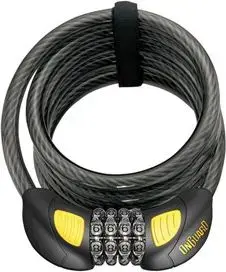 ONGUARD Doberman 8031GLO Velosipēda atslēga — ķēdes atslēga Doberman 8031GLO ar integrētu trosi un atslēgas cilindru