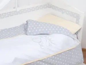 Gultas veļa ar aizsargpārvalku bērnu gultiņai estilex 100×135 cm Twinkle Star 42