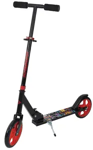 Детский классический самокат Schildkröt Funsports Road Catcher — ширина 100 мм, глубина 520 мм, вес 3.8 кг, чёрно-красный