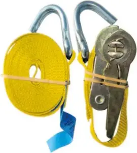 Saspiešanas siksna MODECO MN-02-523 ar āķi, 25 mm × 3 m