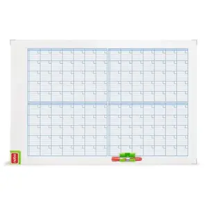 Magnetic Monthly Planning Board NOBO Performance — 900×600 mm, white, landscape