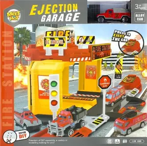 Toy parking set mega creative PARKING STRAZ AKC MET 27x28x6 cm — playset for vehicles